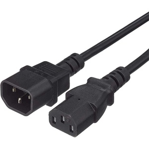 PremiumCord Захранващ кабел, удължител, C13-C14, PC, M/F, 2 m, черен KPS2 (KPS2)
