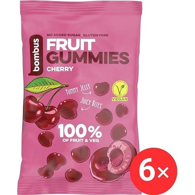 Bombus Fruit Energy Cherry gummies 6 x 35 g