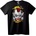 NOONEBRAND Тениска с Череп на Езически Клоун - 2XL, Black