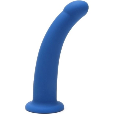 Dildo Me You Us 6″ Curved Silicone modré silikonové dildo s přísavkou 15,5 x 3,3 cm
