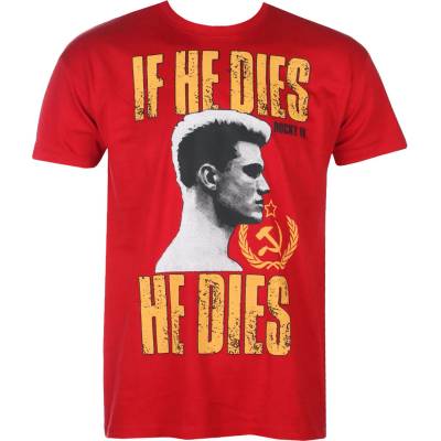 HYBRIS мъжка тениска Rocky - If He Dies, He Dies - Tango-Red - HYBRIS - MGM-1-ROCK005-H13-13-TR