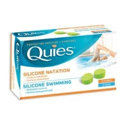 Quies Silikonové špunty na plavání 3 páry