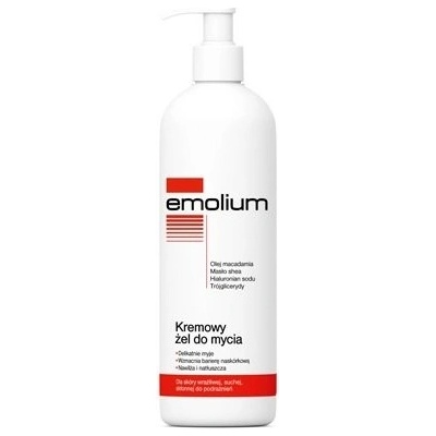 Emolium Wash & Bath krémový sprchový gél pre suchú a citlivú pokožku 400 ml