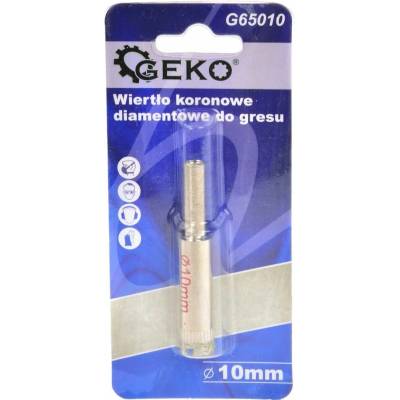 Vrták diamantový korunkový priemer 10 mm do skla a keramiky, GEKO