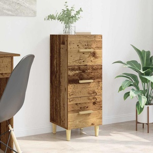 vidaXL Служебен шкаф Старо дърво 34.5 x 34 x 90 см Инженерна дървесина (880934)