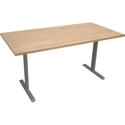 ZLKL Kancelársky stôl 1350 x 800 mm P00265-15 buková škárovka/sivý