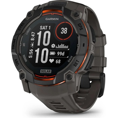 Garmin Instinct 3 45mm Solar Black/Black band 010-02934-00 – Zboží Živě