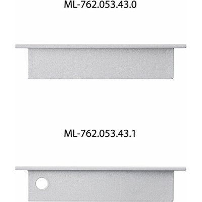 ML-761.053.43.1 Hliníkový profil AI, 14x68 mm, včetně mléčného difuzoru, 1m