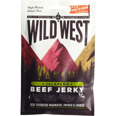 Beef Jerky Sušené hovězí maso WILD WEST Jalapeno 70 g