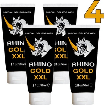 4 x Гел за увеличаване на пениса Rhino Gold Gel XXL