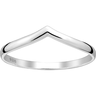 Sylviene Stříbrný prstýnek Chevron 2