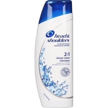 Head & Shoulders Classic Clean 2 v 1 šampón proti lupinám čistý a šetrný k vlasovej pokožke 400 ml