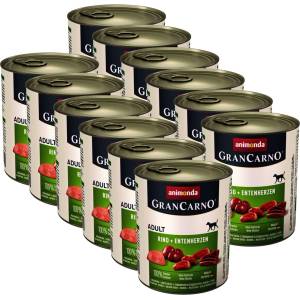 Animonda GranCarno Original Adult говеждо + патици сърца - 12 x 800 г