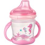 Canpol babies Неразливаща чаша Canpol - Love & Sea, 230 ml, Розова (57/300_pin)