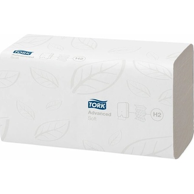 Tork Xpress Soft Multifold H2 Interfold dvojvrstvové biele 21,2 x 25,5 cm 21 x 180 ks