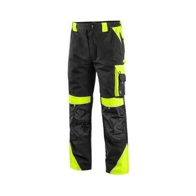 CXS Sirius Brighton Pánske nohavice do pása 170-176 cm čierno-žltá