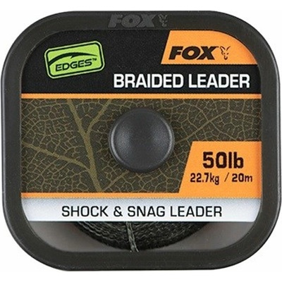 Fox náväzcová šnúrka naturals braided leader 20 m - 50 lb