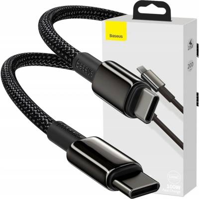Baseus CATWJ-A01 Type-C na Type-C 100W, 2m, černý