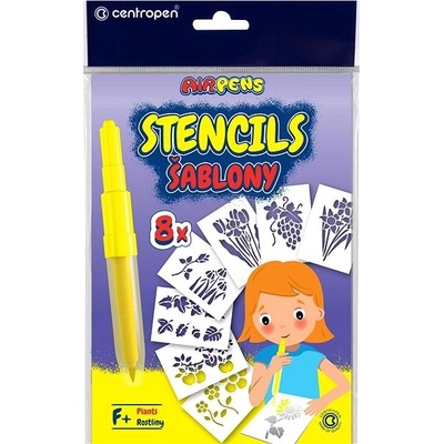 Centropen Šablony k foukacím fixům SET F+ rostliny