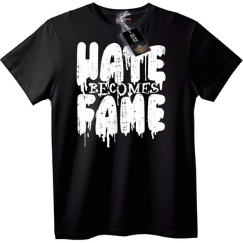 NOONEBRAND Тениска Омразата става слава - 2XL, Black