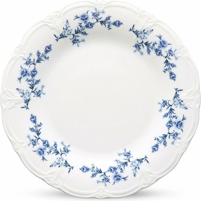 Biely/modrý porcelánový tanier ø 21 cm Retro – BonBistro
