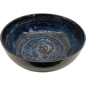 MIJ Servírovacia miska Copper Swirl keramika modrá 1,8 l