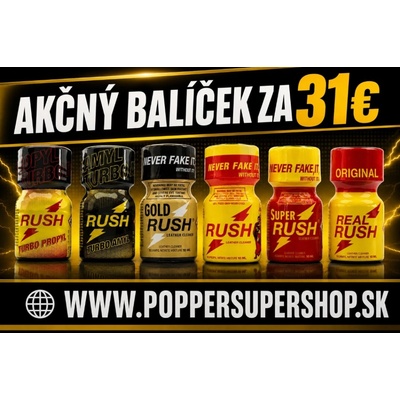 Poppers RUSH MIX 6 × 10 ml