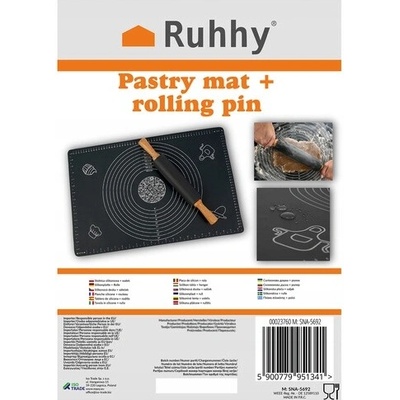 Ruhhy 23760 Silikonový vál 70x50 cm s válečkem – Zboží Dáma