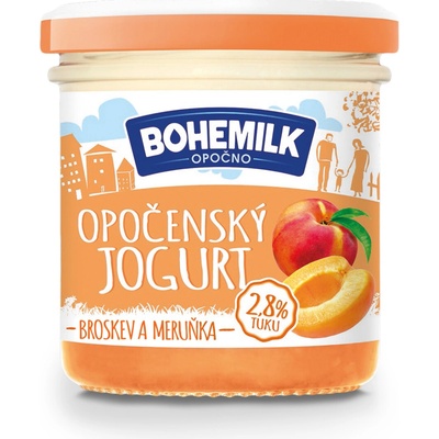 BoheMilk Opočenský jogurt Broskev meruňka 150 g – Hledejceny.cz