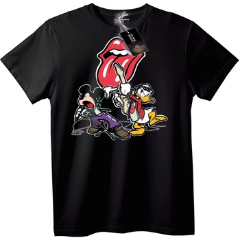 NOONEBRAND Тениска Mickey & Donald Рок - XL, Black