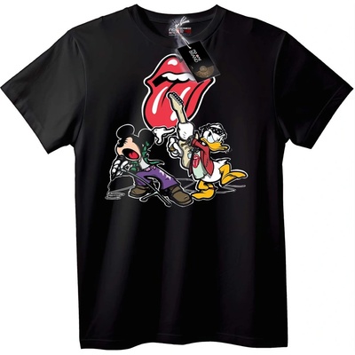 NOONEBRAND Тениска Mickey & Donald Рок - XL, Black