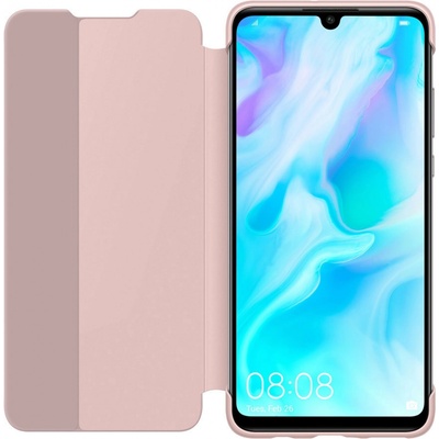Huawei Оригинален калъф Flip View за Huawei P30 Lite - Розов