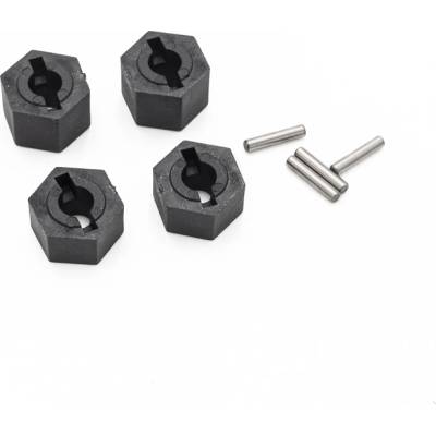 FUNTEK Хексове с пинове 12мм Funtek STX plastics wheel hub hex + pins, 4 Pcs. FTK-21005 (FTK-21005)
