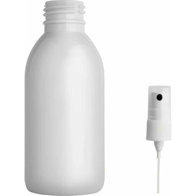 Tera Plastová lahvička bílá s kosmetickým rozprašovačem 150 ml