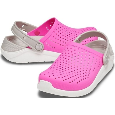 Crocs Kids' LiteRide Clog Electric Pink/White
