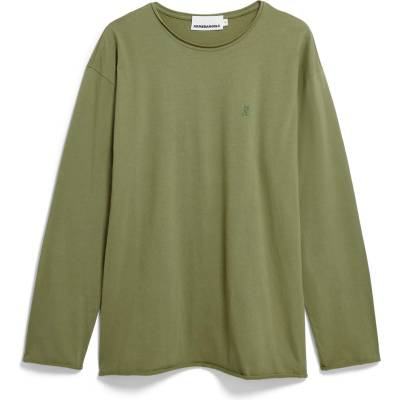 ARMEDANGELS Мъжка блуза с дълъг ръкав ARMEDANGELS Jaames Longsleeve Brushed Longsleeve - Fatigue Green (216-8457-0212)