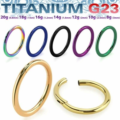 InfinityPierce Barevný titanový kroužek G23 - USEGHT