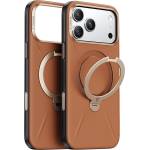 TORRAS Калъф за iPhone 17 Pro - Torras - QPRO Leather Series - Кафяв