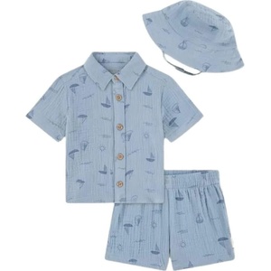 Huggies clothes 5Z3095 short sleeve set - Blue (Ashley Blue)