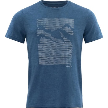 Devold Havtaka Merino 150 Tee Man blue melange S