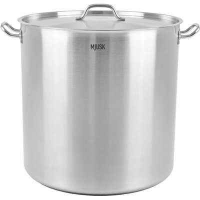 MJUSK Hrnec o objemu 98,2 l s víkem z nerezové oceli o průměru 500 mm 25050
