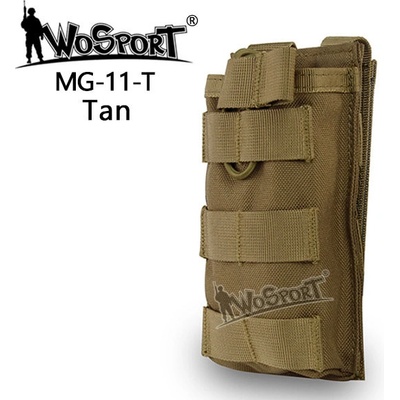 Wosport Single Molle na zásobník M4 M16 otevřená písková