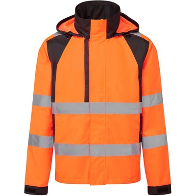 Portwest CD860 Reflexná bunda do dažďa oranžová-čierna