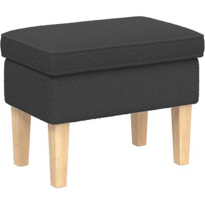 vidaXL Пуф за крака Тъмносиво 55 x 35 x 41 см Букле (42030005)