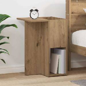 vidaXL Крайна масичка Дъб 35 x 40 x 55 см Инженерна дървесина (891103)