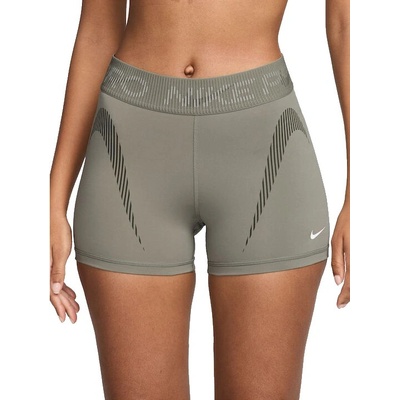 Nike dámske tréningové kraťasy PRO-W NP DF MR 3IN SHORT TT GRX-320 2026 khaki