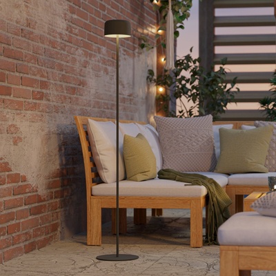 EGLO 901895 - LED соларна подова лампа ROCCANOVA LED/2, 8W/3, 7V IP44 зелена (EG901895)