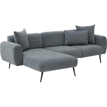 Asir Ъглов диван pisa в l форма, сив, ляв (as3140)