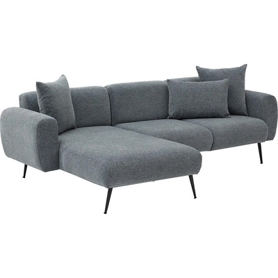 Asir Ъглов диван pisa в l форма, сив, ляв (as3140)