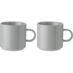 Stelton Чашка за кафе 200 мл, комплект от 2 бр. , светлосив, керамика, Stelton (SN11421)